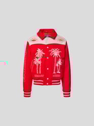 College-Jacke mit Motiv-Stitchings von Billionaire Boys Club Rot - 1