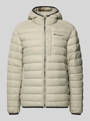 Steppjacke mit Kapuze und Logo von CHAMPION Beige - 4