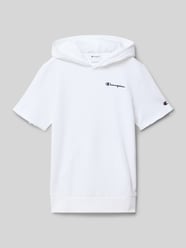męski t-shirt o kroju regular fit z kapturem od Champion - 12