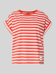 t-shirt o kroju oversized z detalem z logo od Smith and Soul Fuksjowy - 7