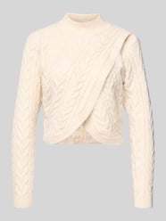 Regular fit pullover in gebreide look van Apricot - 12