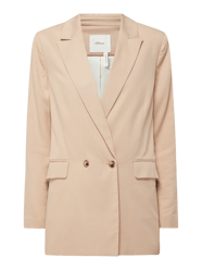 Blazer aus Lyocell von s.Oliver BLACK LABEL Beige - 39