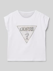 T-Shirt mit Paillettenbesatz Modell 'BATWING' von Guess - 3