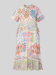 Midikleid mit V-Ausschnitt und seitlicher Schnürung von Smith and Soul - 15