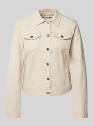 Regular Fit Jeansjacke mit Baumwollanteil von Tom Tailor Beige - 40