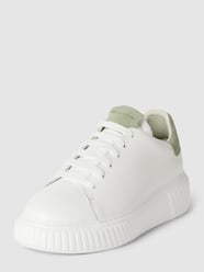 Sneakers van leermix met labeldetails van Marc O'Polo - 27