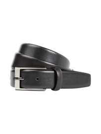 Gürtel aus Leder von Montego Grau / Schwarz - 16