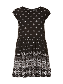 Mini-jurk met Aztekenmotief van Minkpink Blauw / turquoise - 6