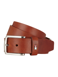 Ledergürtel mit Dornschließe von Tommy Hilfiger Braun - 4