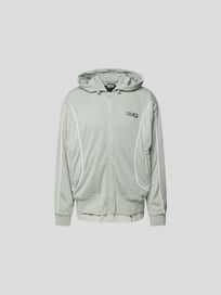 Sweatjacke mit Label-Patch von Diesel Grau / Schwarz - 15