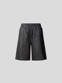 Ledershorts mit Ziernähten von Frame Grau / Schwarz - 38