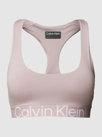 Bustier met racerback, model 'Medium Support Sport' van Calvin Klein Performance Roze - 4