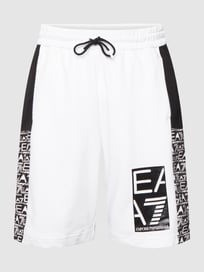 Sweatshorts mit Logo-Print von EA7 Emporio Armani Weiß - 37