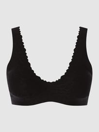 Bralette van kant - gewatteerd  van Sloggi Grijs / zwart - 7
