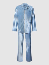 Pyjama mit Streifenmuster Modell 'OXFORD' von Gant Blau / Türkis - 40