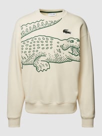 Sweatshirt mit Label-Print von Lacoste Weiß - 31
