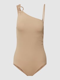 Badeanzug in unifarbenem Design Modell 'Iconic Solids Logo Ring' von MICHAEL Michael Kors Weiß - 8