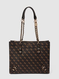 Tote Bag mit Label-Print Modell 'DIDI' von Guess Braun - 11