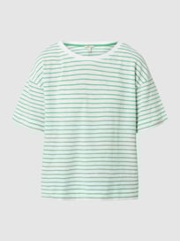T-Shirt mit Streifenmuster von Esprit Grün - 15