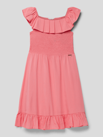 Jurk met smokdetails van Guess Roze - 14
