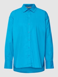 Overhemdblouse met doorknoopsluiting van Jake*s Collection Blauw / turquoise - 39