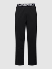 Sweatpants aus reiner Baumwolle mit elastischem Logo-Bund von MICHAEL Michael Kors Grau / Schwarz - 37