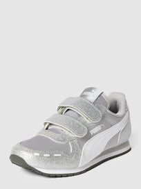 Sneaker mit Label-Print Modell 'CABANA' von Puma Grau / Schwarz - 3