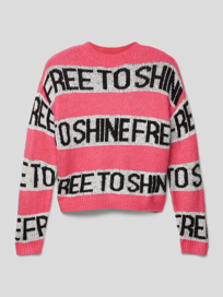 Strickpullover mit Streifenmuster von s.Oliver RED LABEL Rosa - 7