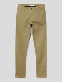 Chino mit Label-Details Modell 'Trousers' von Mango Grün - 30