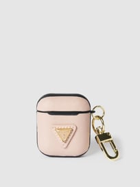 In-ear headphone case met labelapplicatie van Guess Wit - 2