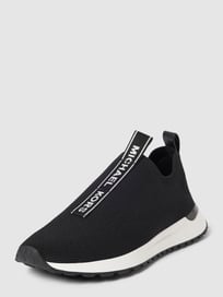 Slip-on sneakers met gestructureerd oppervlak, model 'MILES' van Michael Kors Grijs / zwart - 16