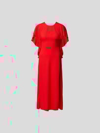 Midikleid mit Volantärmeln von Victoria Beckham Rot - 46