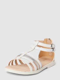Sandalen mit Dornschließe Modell 'KARLY' von Geox Weiß - 34