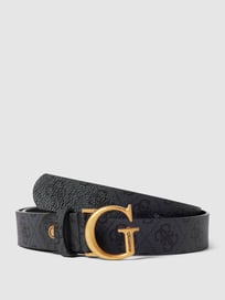 Gürtel mit Pinschließe Modell 'GINEVRA LOGO' von Guess Grau / Schwarz - 13