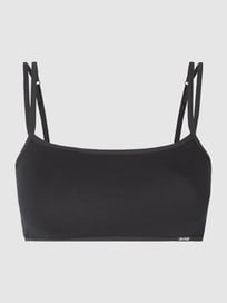 Bustier aus Jersey mit verstellbaren Trägern von Skiny Grau / Schwarz - 8