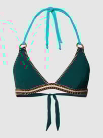Bikinitop met spaghettibandjes, model 'WAKO' van Banana Moon Groen - 43