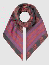 Sjaal met patroonmix van Codello Rood - 27