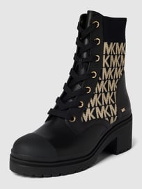 Veterboots met elastische inzet, model 'Brea' van MICHAEL Michael Kors Grijs / zwart - 1
