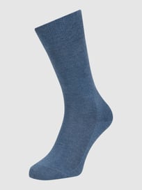 Sokken met elastische ribboordjes, model 'Family SO' van Falke Blauw / turquoise - 21