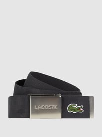 Gürtel aus Leder  von Lacoste Grau / Schwarz - 14