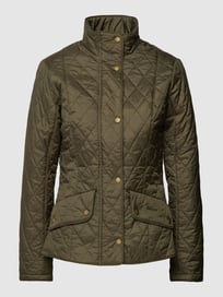 Gewatteerd jack met drukknoopsluiting, model 'Cavalry' van Barbour Groen - 30