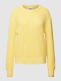 Gebreide pullover met ronde hals, model 'MiKALA' van Minimum Geel - 9