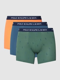 Trunks mit Logo-Bund im 3er-Pack Modell 'BOXER BRIEF AOP-3 PACK' von Polo Ralph Lauren Underwear Grün - 21