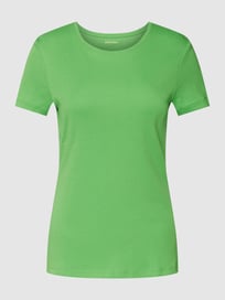 T-Shirt mit geripptem Rundhalsausschnitt von Montego Grün - 19