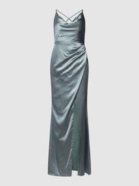 Abendkleid in Wickel-Optik von Laona Grün - 14