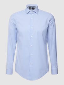 Business-Hemd mit Streifenmuster von BOSS Blau / Türkis - 5