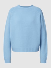 Gebreide pullover met ribboorden, model 'SELLIE' van Drykorn Blauw / turquoise - 29