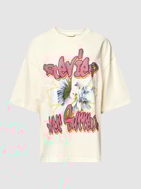 Oversized T-shirt met motiefprint van REVIEW Wit - 9