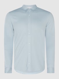 Slim fit zakelijk overhemd van jersey van CK Calvin Klein Blauw / turquoise - 29