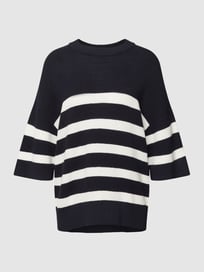 Gebreide pullover met streepmotief van edc By Esprit Blauw / turquoise - 25